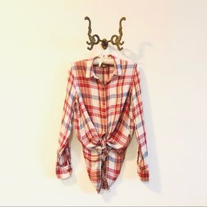 Lucky Brand Plaid Blouse S